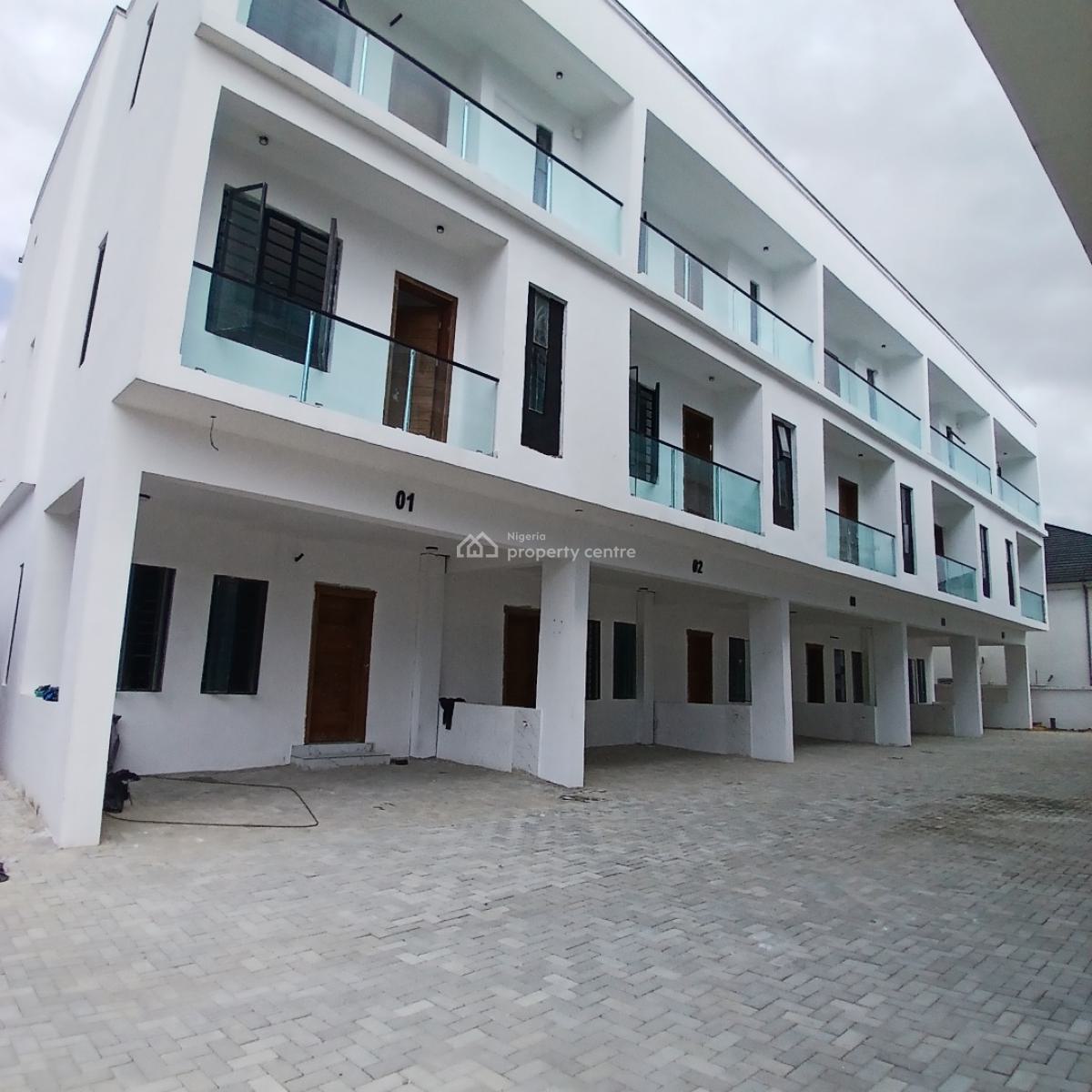 Exquisite 4 Bedroom Terrace Duplex with Bq, Chevron Toll Gate,  Orchid Road, Lekki, Lagos, Terraced Duplex for Sale