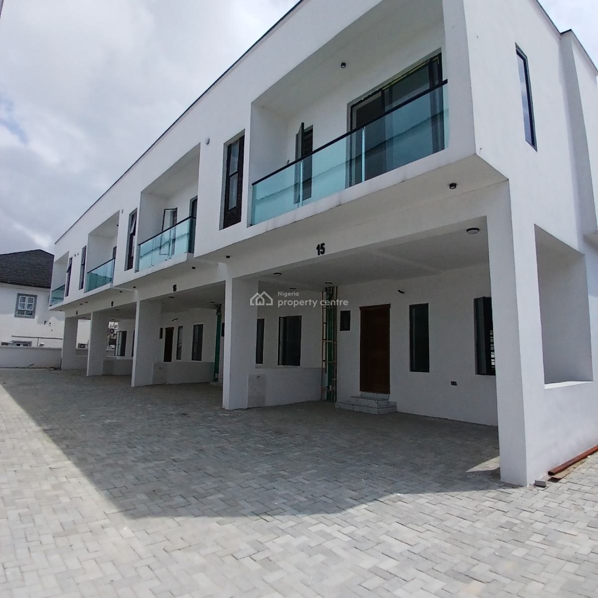Newly Built 4-bedroom Terrace Duplex with Bq, Chevron Toll Gate, Orchid Road, Lekki, Lagos, Terraced Duplex for Sale