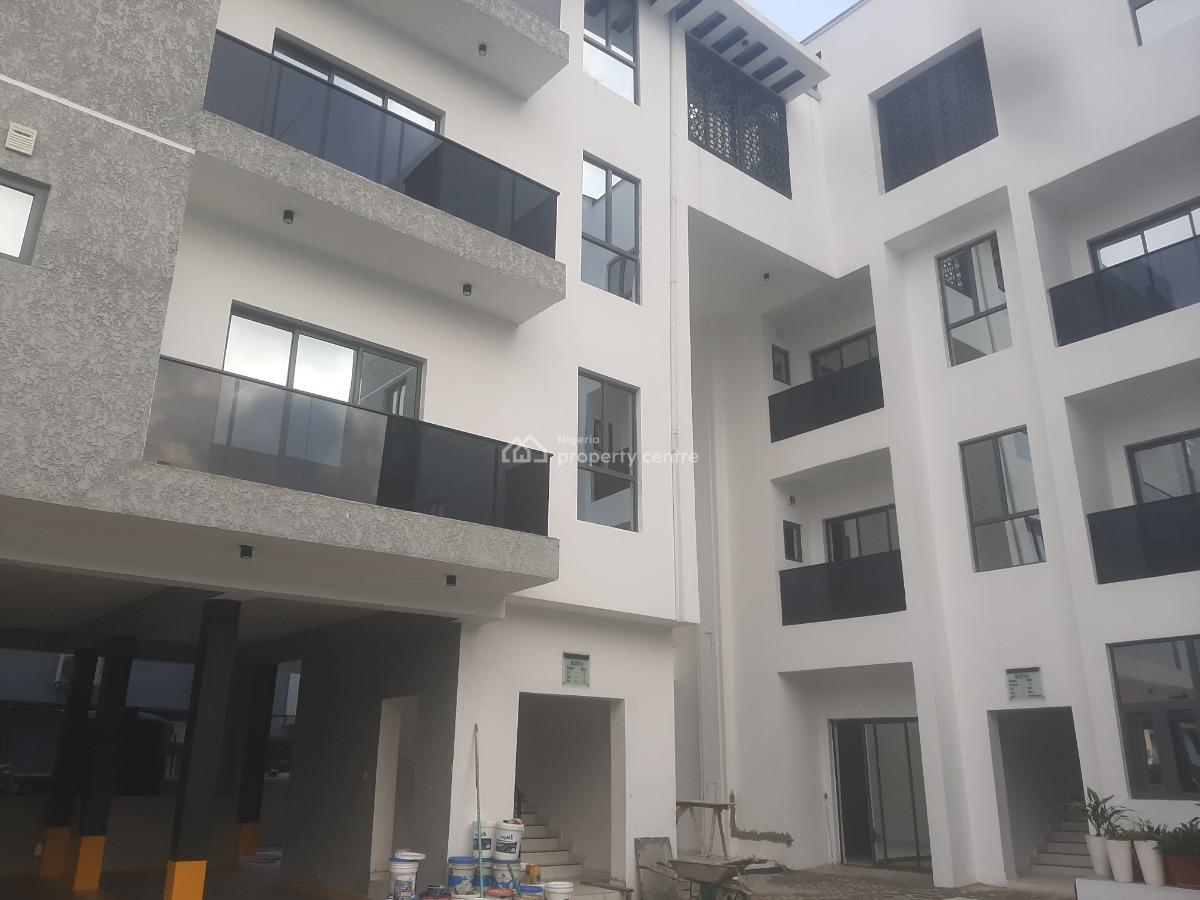 Newly Built and Serviced 2 Bedroom En-suite Flat with Fitted Kitchen,, Lekki Phase 1, Lekki, Lagos, Flat / Apartment for Rent