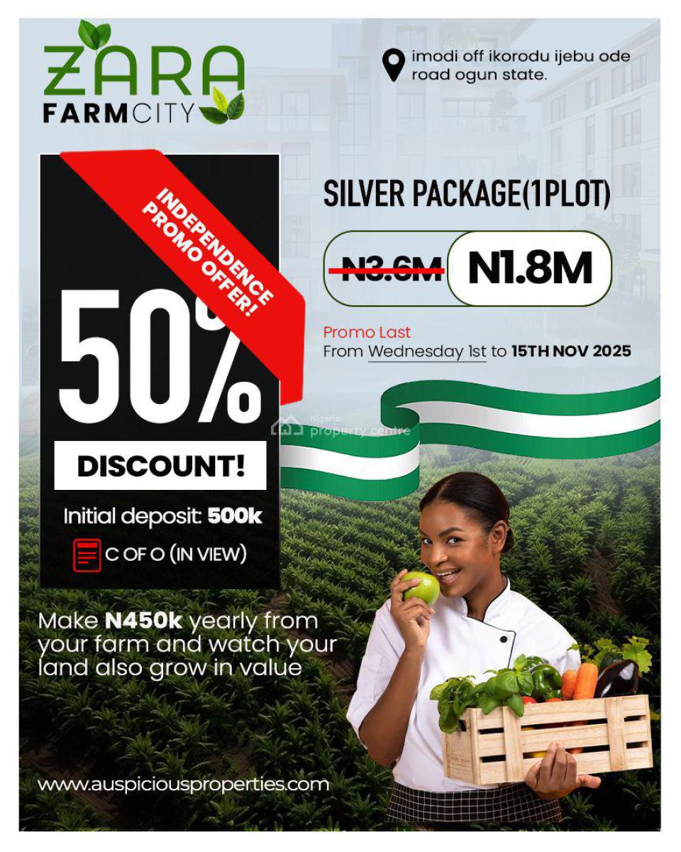 Zara Farm City, Your Land Is Not Just an Asset Its a Source of Income, Ijebu East, Ogun, Commercial Land for Sale