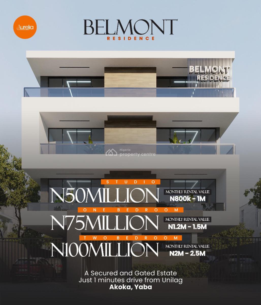 Luxury Abs Smart 1 Bedroom Apartment for Airbnb Investment, Smart Airbnb Apartment Project, a Min From Unilag, Earn 10m Annually, Yaba, Lagos, Flat / Apartment for Sale