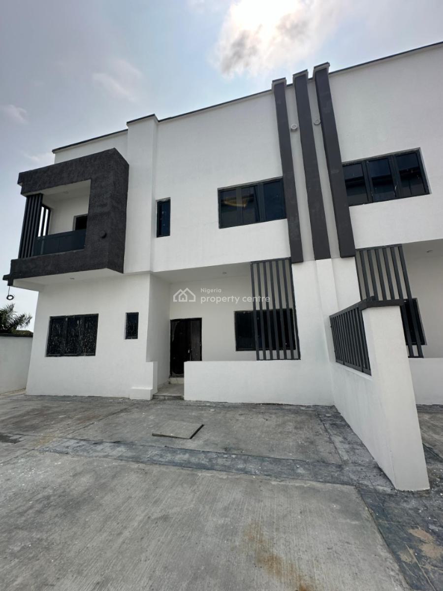 Uniquely Built Spacious 4 Bedroom Semi-detached Duplex  with Bq, Ajah, Lekki, Ajah, Lagos, Semi-detached Duplex for Sale