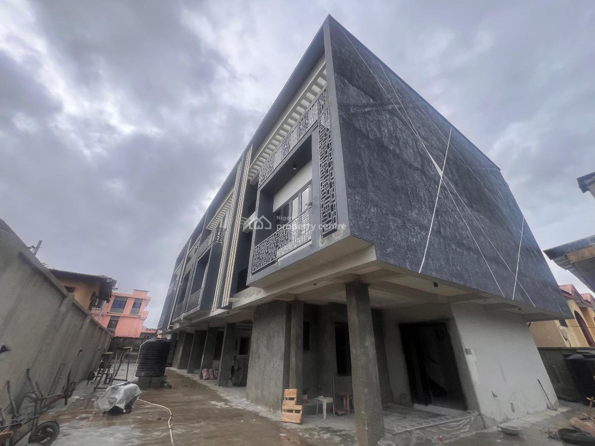 Modern 4 Bedroom Terrace Duplex with a Bq, in a Secured Estate, Ogba, Ikeja, Lagos, Terraced Duplex for Sale