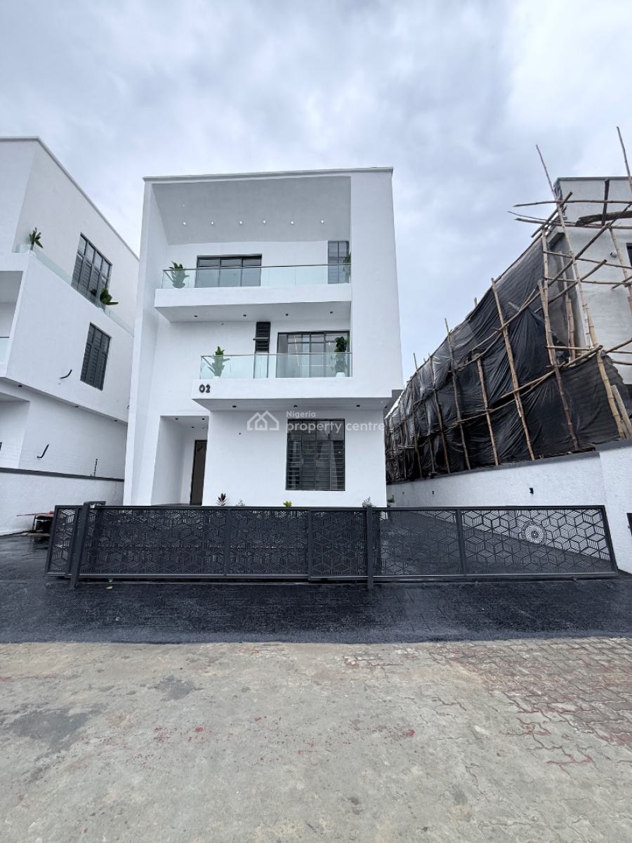 Exquisite 6-bedroom Fully Detached Luxury Home with Rooftop & Cinema, Chevron, Lekki, Lagos, Detached Duplex for Sale