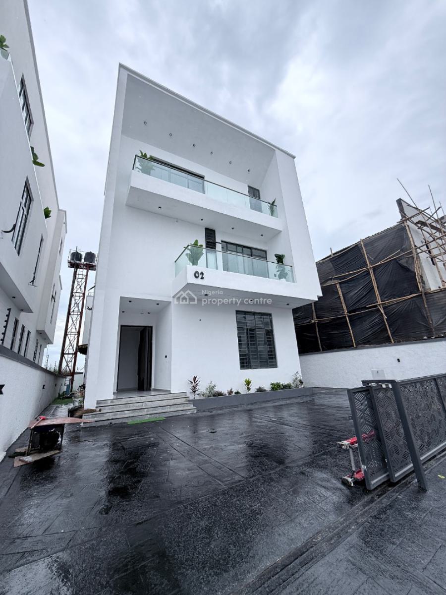 Exquisite 6-bedroom Fully Detached Luxury Home with Rooftop & Cinema, Chevron, Lekki, Lagos, Detached Duplex for Sale