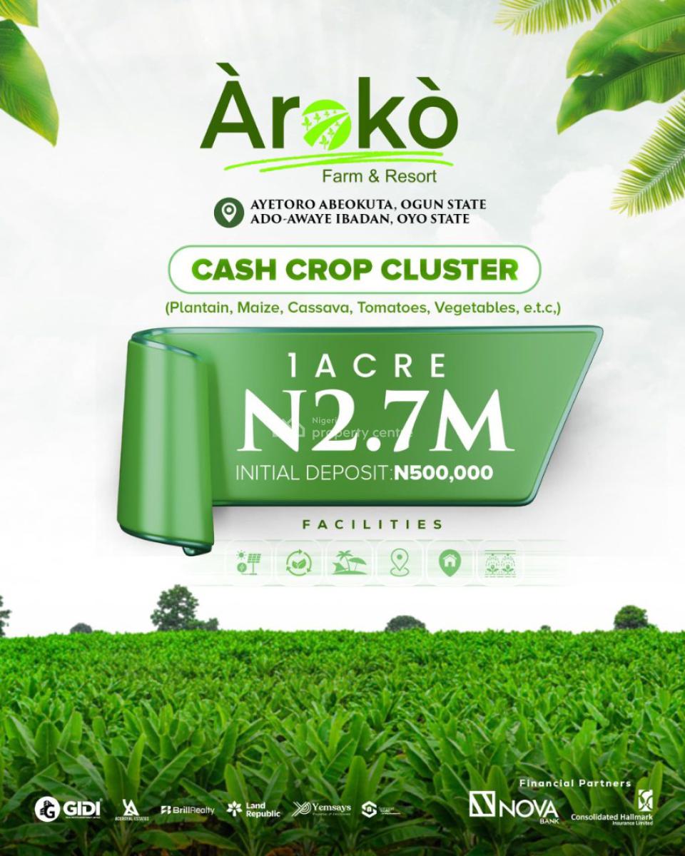 Acres of Farmland, Aiyetoro, Abeokuta, Ogun State & Ado-awaye Ibadan, Oyo, Abeokuta South, Ogun, Land for Sale