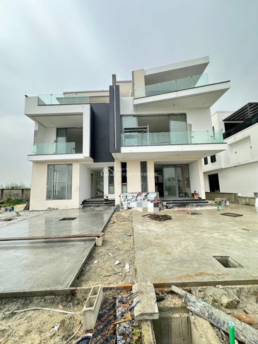 Aesthetic Pleasing 5 Bedroom Fully Detached Duplex with Bq,cinema,pool, Gigantic 5 Bedroom Detached Duplex with Bq,cinema,pool & Rooftop Terra, Ikate, Lekki, Lagos, Detached Duplex for Sale