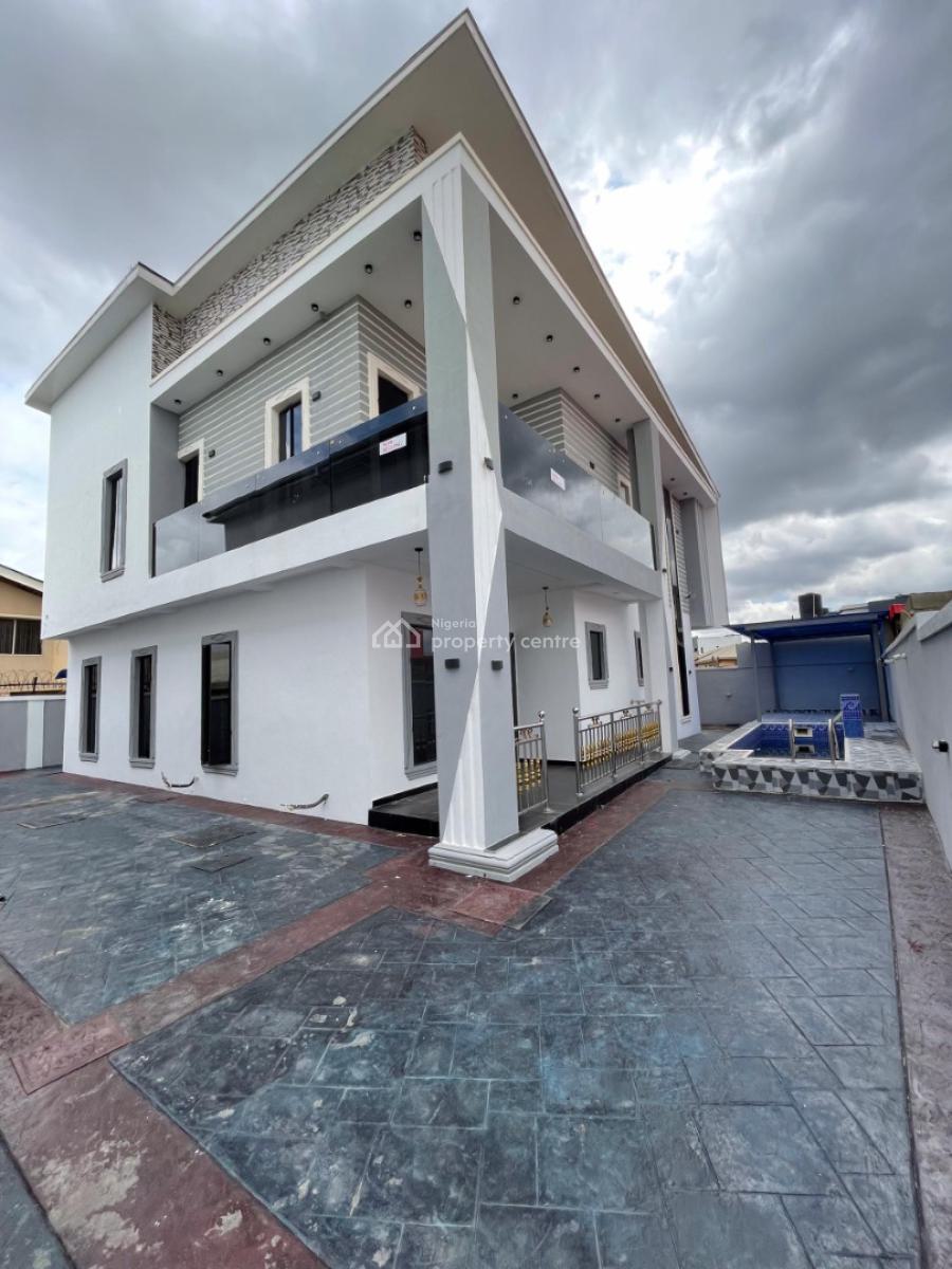 5 Bedroom Detached Duplex with a Bq and a Swimming Pool, Medina, Gbagada, Lagos, Detached Duplex for Sale