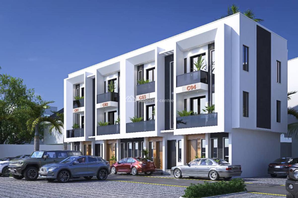 3 Bedroom Terrace Duplex with a Bq Wisdom Court, Adjacent Lekki Gardens Phase 2 Estate, Ajah, Lagos, Terraced Duplex for Sale
