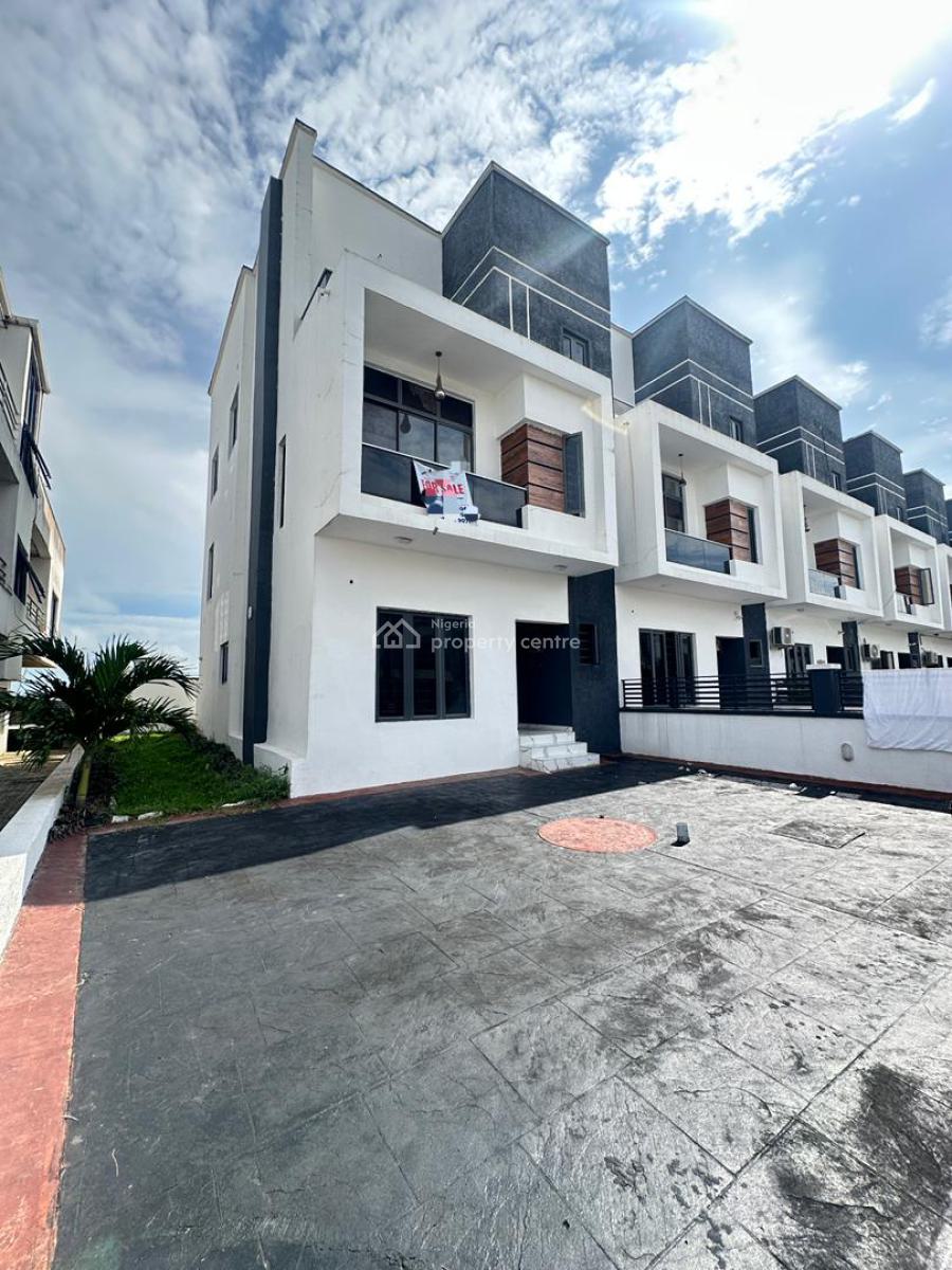Elegant 5 Bedroom Terrace Duplex with Bq and Rooftop Terrace, Chevron Toll Gate, Orchid Road, Lekki, Lagos, Terraced Duplex for Sale