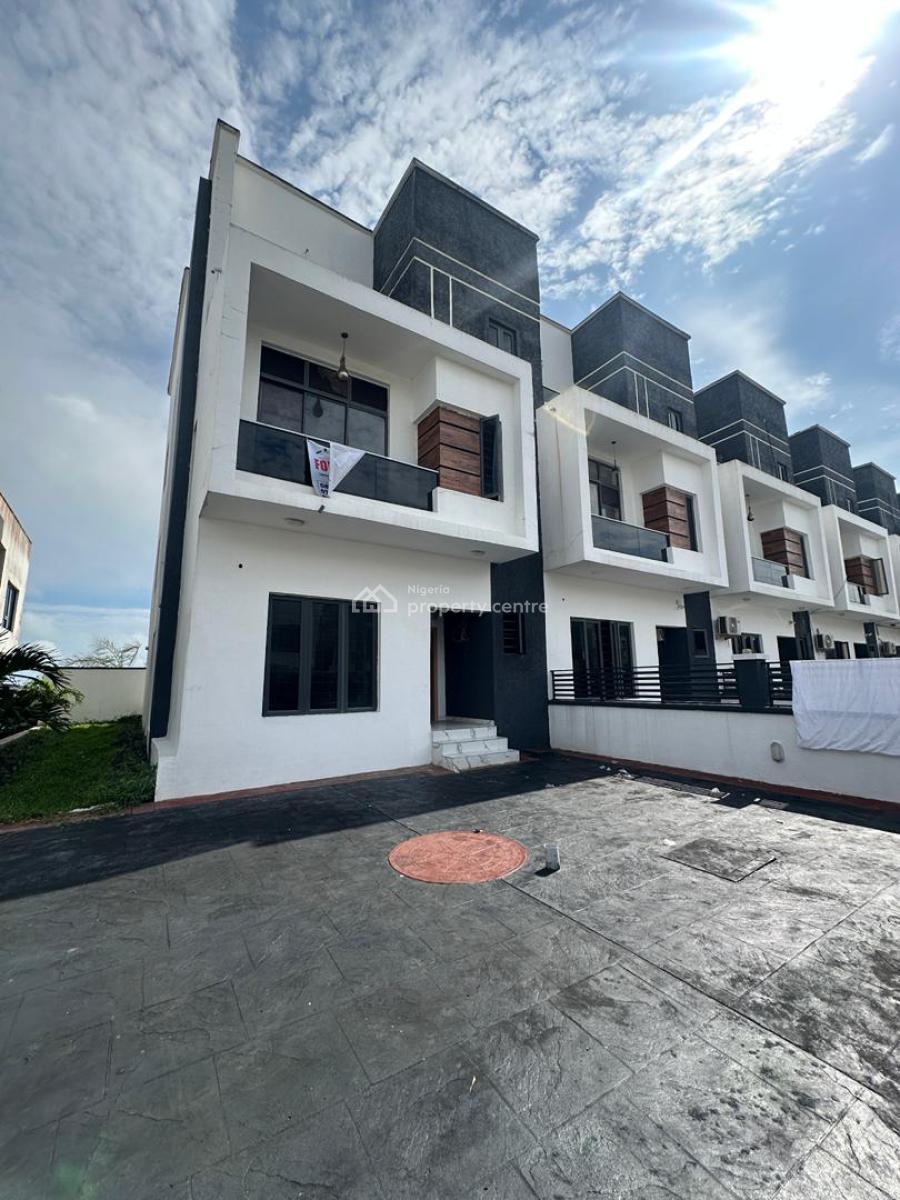 Elegant 5 Bedroom Terrace Duplex with Bq and Rooftop Terrace, Chevron Toll Gate, Orchid Road, Lekki, Lagos, Terraced Duplex for Sale