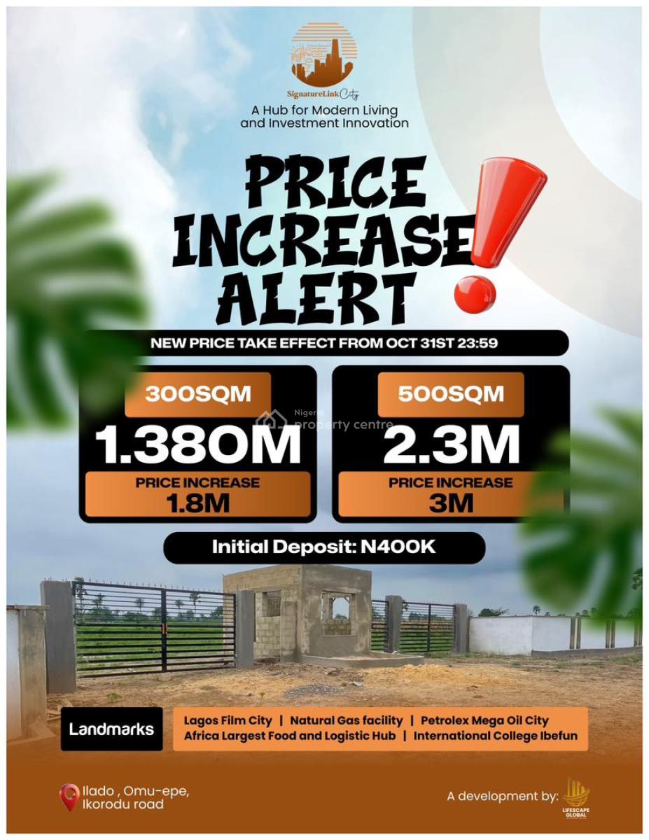 *signaturelink City Fast Selling Location :* Ilado Off Omu Epe, Ilado Off Omu Epe, Epe, Lagos, Residential Land for Sale