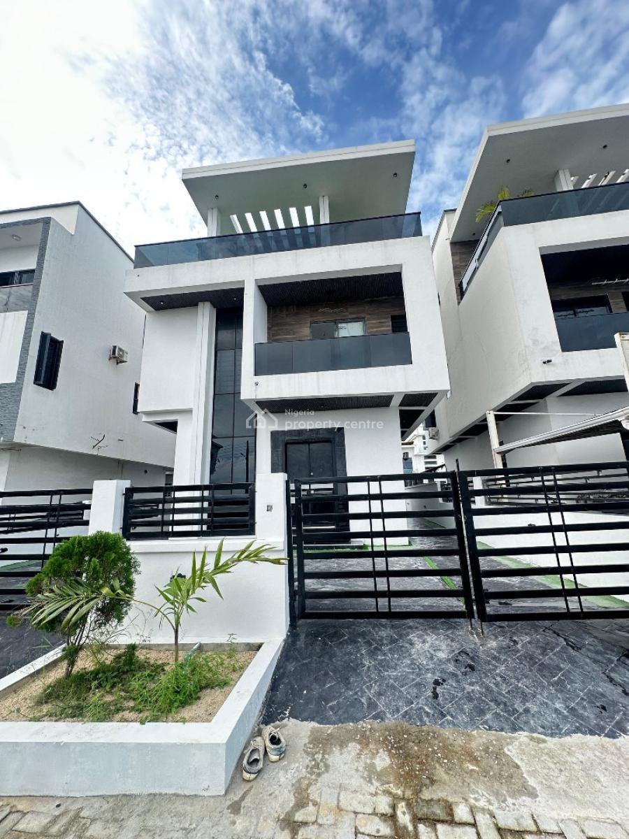 Spacious 4 Bedroom Detached with Bq, Pool and Rooftop Terrace, Orchid Road, Lekki, Lagos, Detached Duplex for Sale