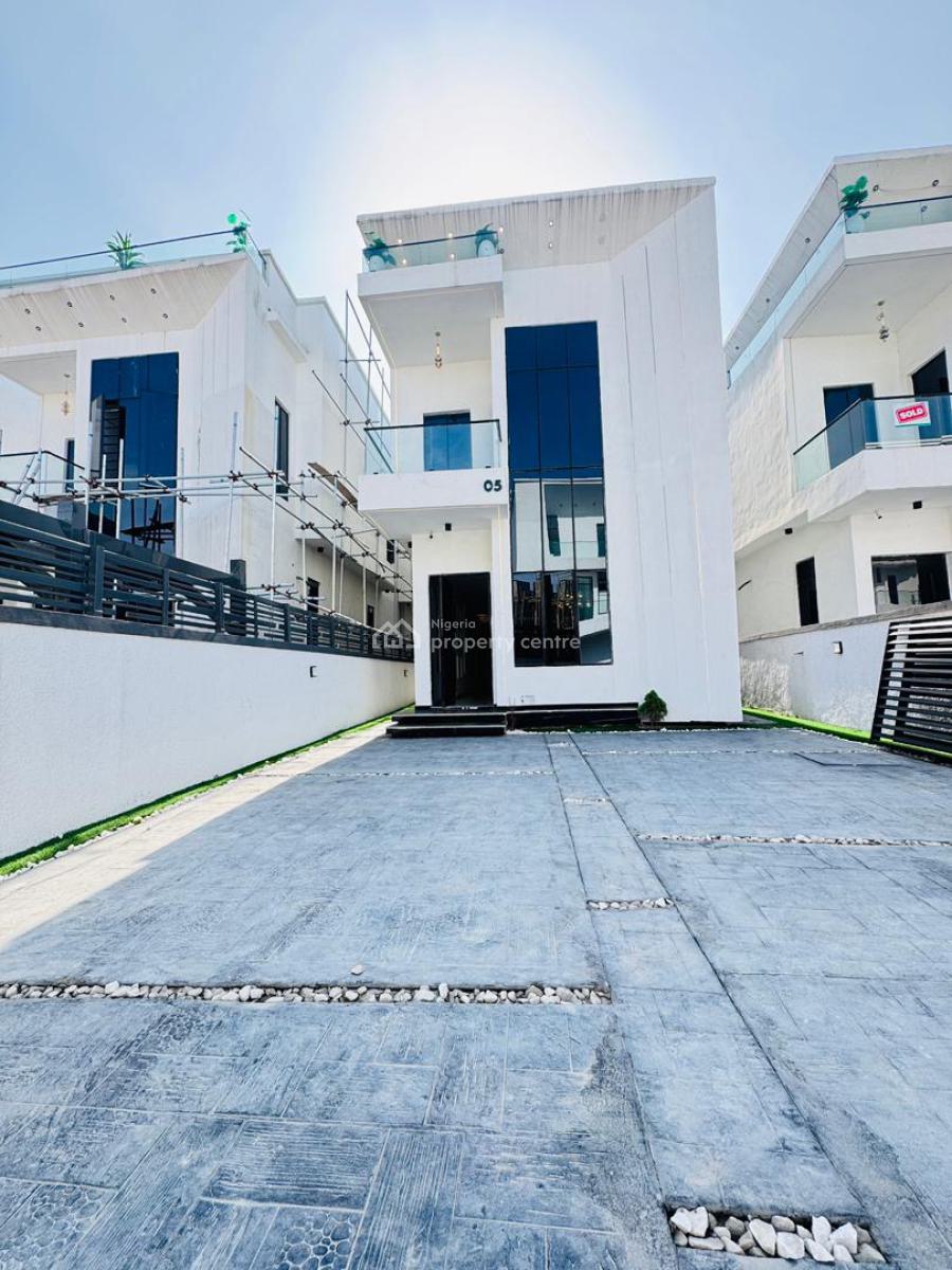 Classy 5 Bedroom Detached Duplex with a Bq and Pool, Chevron, Lekki, Lagos, Detached Duplex for Sale