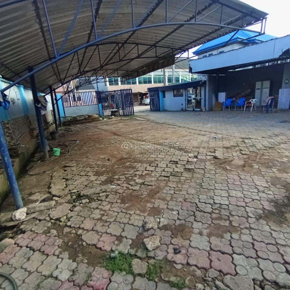 Commercial Hall with Space and Carwash Along The Road, Shagari Estate Egbeda Lagos, Alimosho, Lagos, Warehouse for Rent