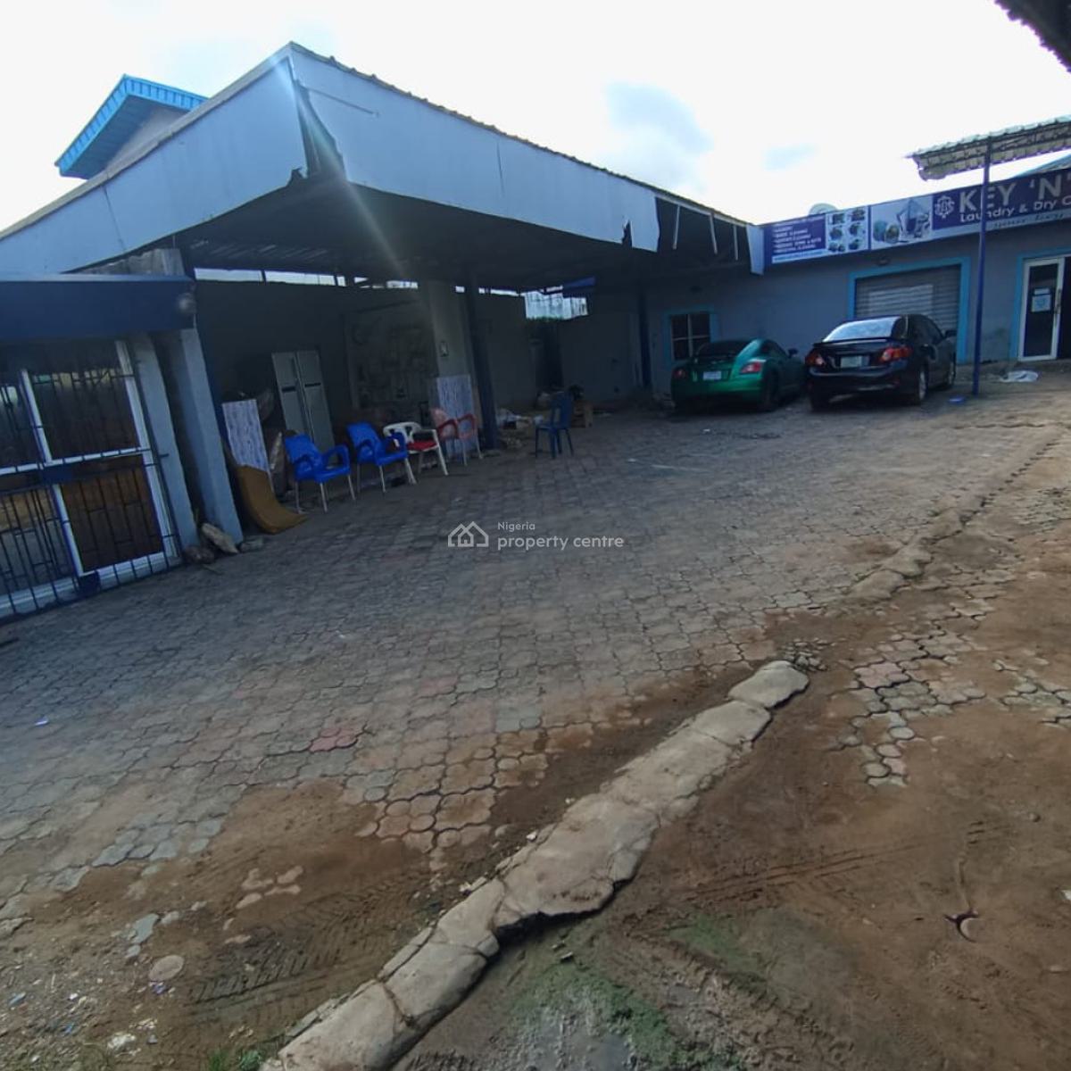 Commercial Hall with Space and Carwash Along The Road, Shagari Estate Egbeda Lagos, Alimosho, Lagos, Warehouse for Rent