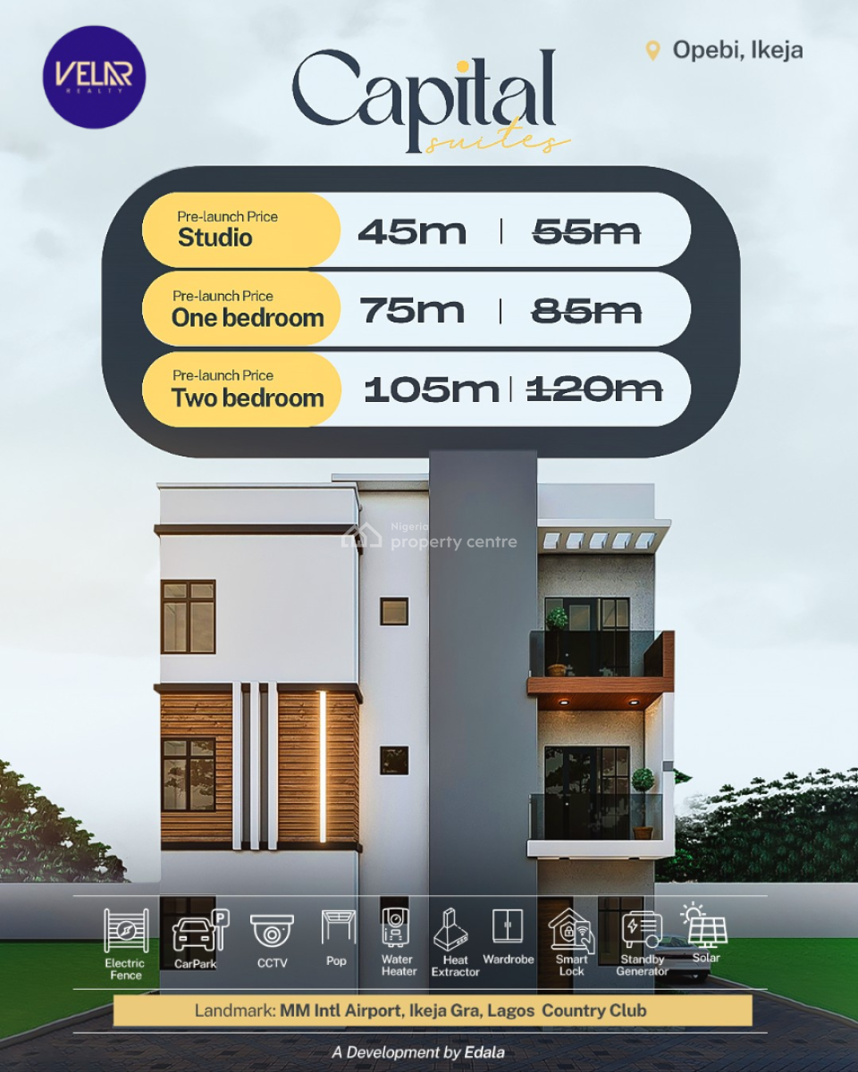 Airbnb Offplan Project in The Heart of Ikeja, for Steady Income, a Perfect Project for Shortlet Income, Off Toyin Street, Ikeja, Ikeja, Lagos, Mini Flat (room and Parlour) for Sale