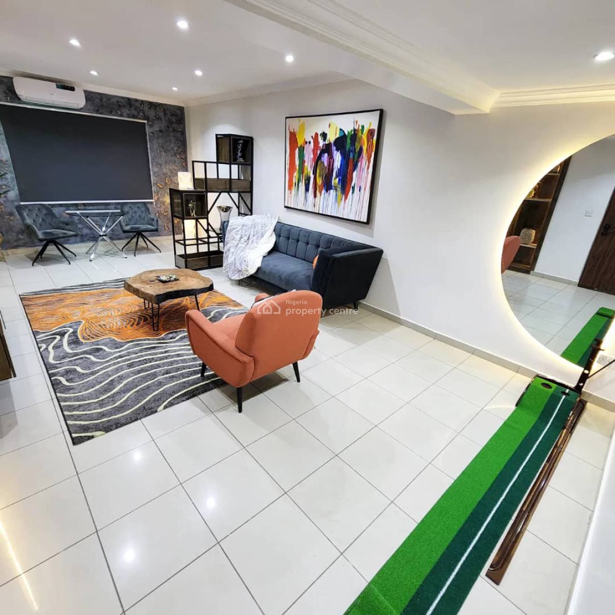 Luxury 1bedroom with Swimming Pool & Parking Space, Off Clover Road, Banana Island, Ikoyi, Lagos, Flat / Apartment Short Let