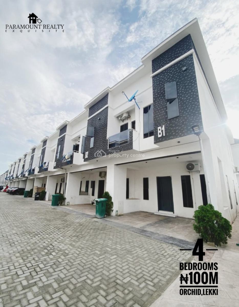Luxurious Contemporary 4 Bedroom Deluxe Terraced  Duplex with Bq, Orchid, Lekki, Lagos, Terraced Duplex for Sale