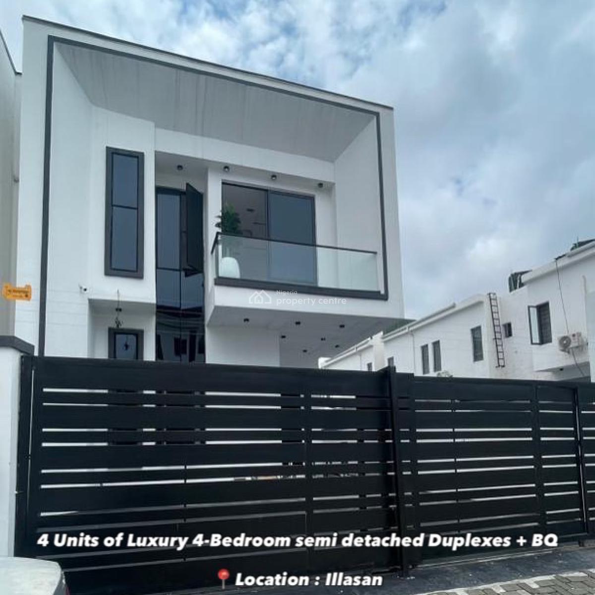 4 Units of Luxury 4-bedroom Semi Detached Duplexes + Bq, Ilasan, Lekki, Lagos, Semi-detached Duplex for Sale