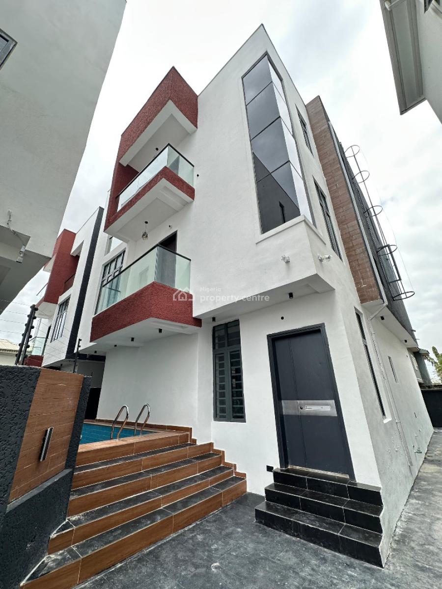 Standard 5 Bedroom Detached Duplex with Bq and Pool in a Secure Estate, Lekki Phase1, Lekki, Lagos, Detached Duplex for Sale