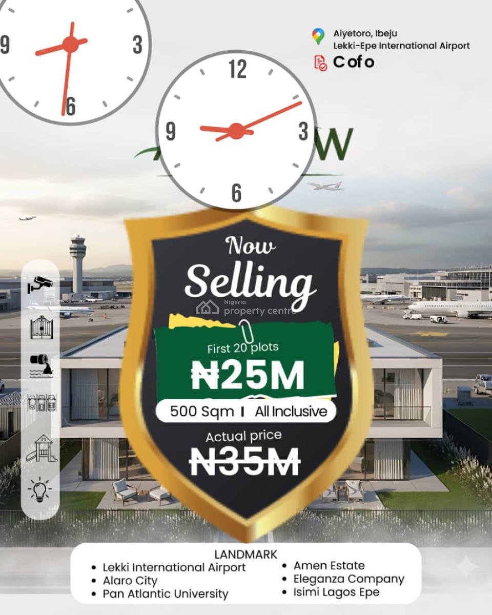 Land with Certificate of Occupancy (c of O), Aiyetoro Along New Lekki International Airport, Ibeju Lekki, Lagos, Residential Land for Sale
