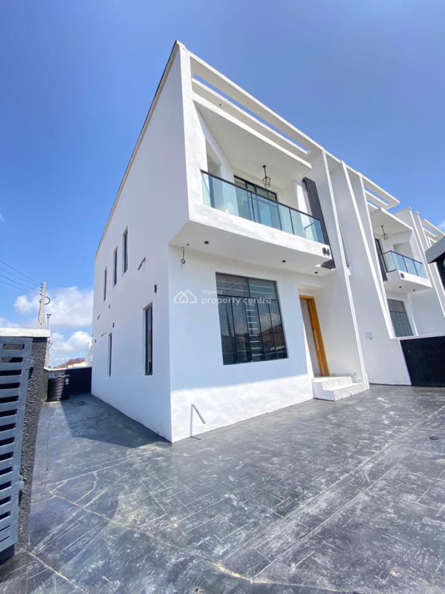 Brand New 4 Bedroom Terrace Duplex with Self Compound in an Estate, Idado Estate, Idado, Lekki, Lagos, Terraced Duplex for Sale