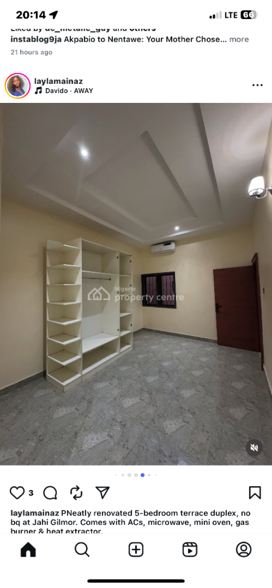 Luxury 4 Bedroom Terrace Duplex + Bq  Jahi Gilmore, Jahi Gilmore, Jahi, Abuja, Terraced Duplex for Rent