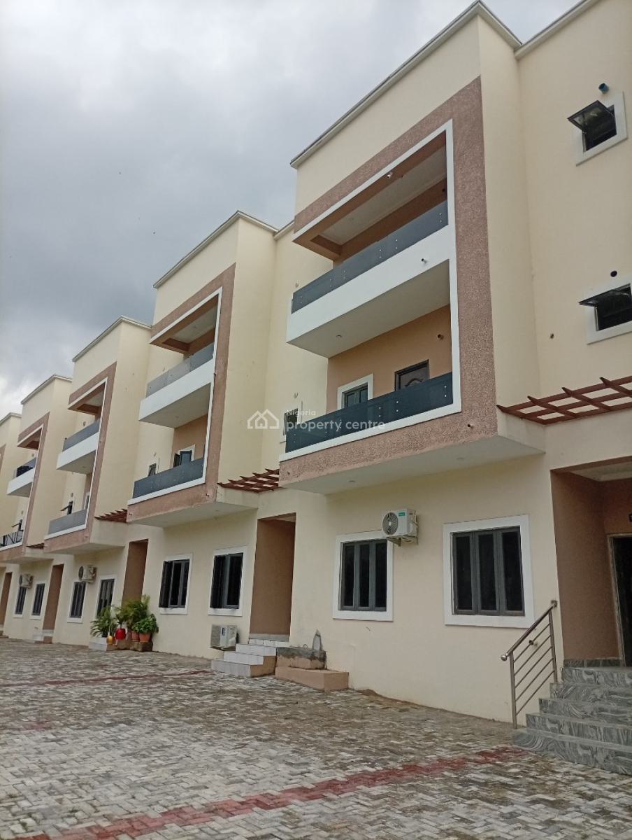 Brand New 4 Bedroom Terraced Duplex with a Room Bq, Guzape District, Abuja, Terraced Duplex for Rent