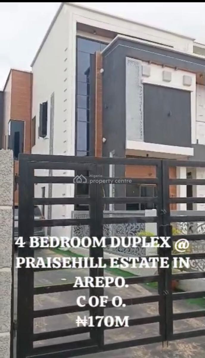 Exquisitely Built 4 Bedroom  Detached Duplex, Praisehill Estate, Berger, Arepo, Ogun, Detached Duplex for Sale