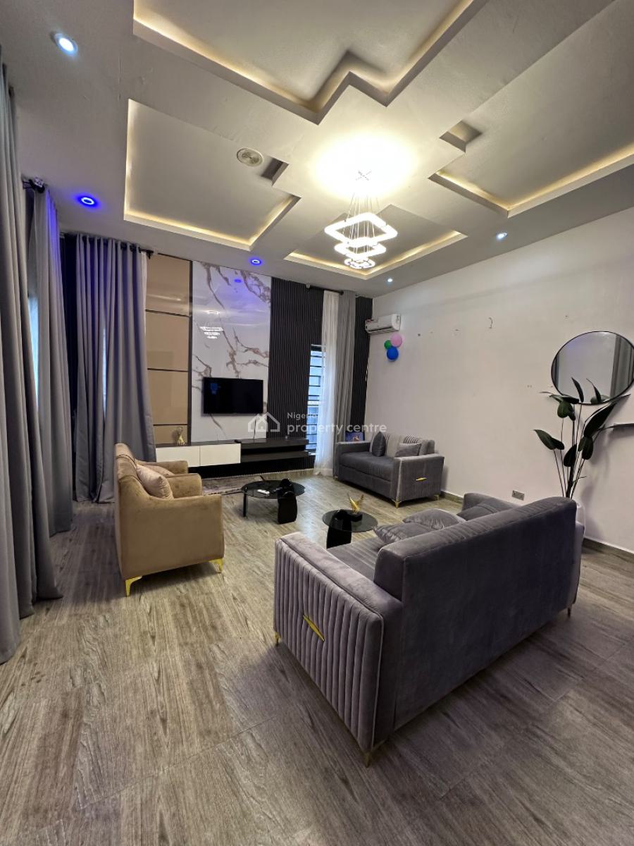 Luxury Spacious Room with a Parlour, Peninsula Garden Estate, Behind Blenco Supermarket, Sangotedo, Ajah, Lagos, Detached Duplex Short Let