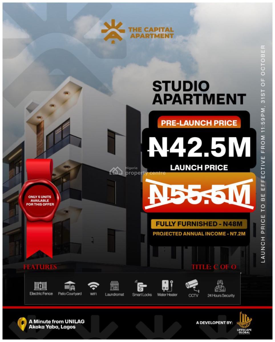 The Capital Apartment a Cashflow Producing Assets and Investment, Akoka, Yaba, Lagos, Flat / Apartment for Sale