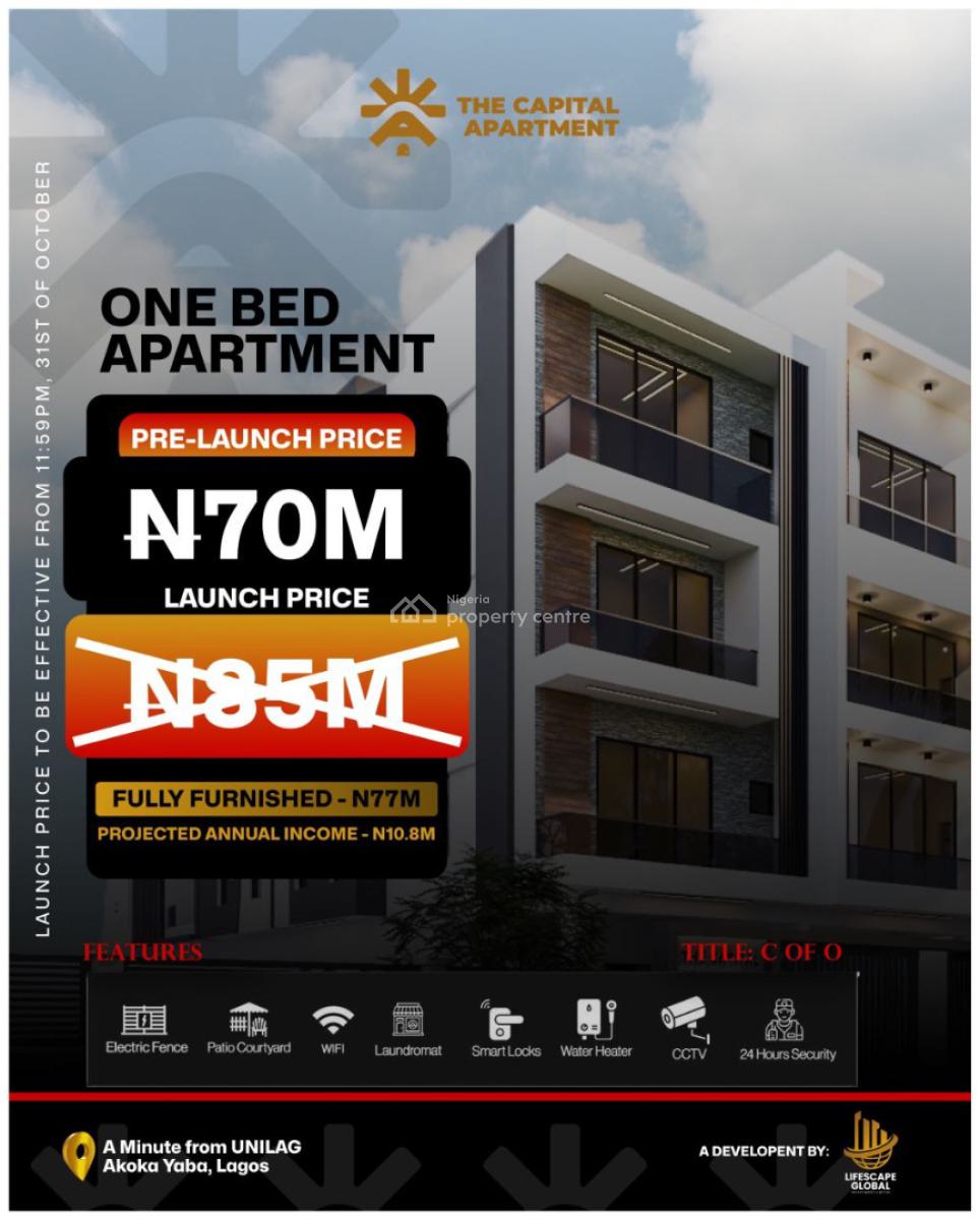 The Capital Apartment a Cashflow Producing Assets and Investment, Akoka, Yaba, Lagos, Flat / Apartment for Sale