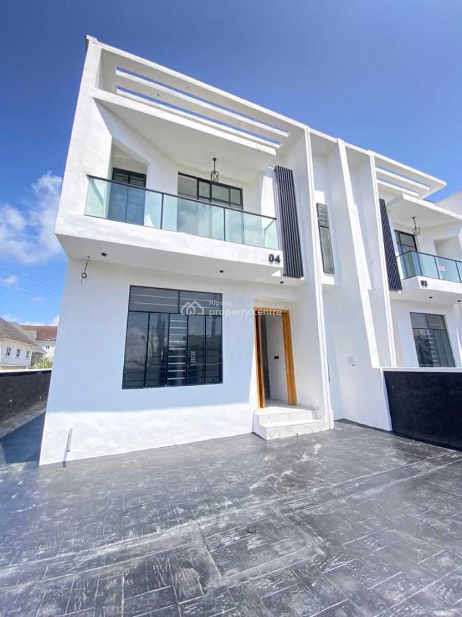 4 Bedroom Semi-detached Duplex in a Secured Estate, Osapa, Lekki, Lagos, Semi-detached Duplex for Sale