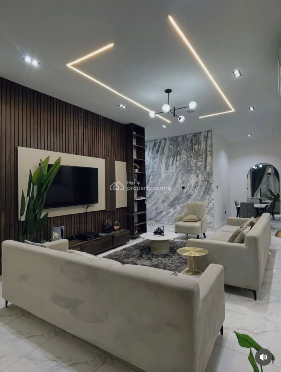 Newly Furnished Two Bedroom Flat with Swimming Pool & Gy, Ologolo, Lekki, Lagos, Flat / Apartment for Rent