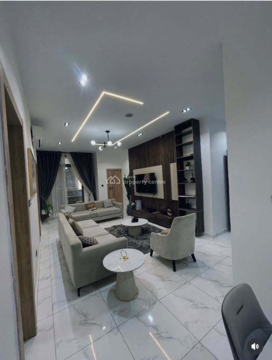 Newly Furnished Two Bedroom Flat with Swimming Pool & Gy, Ologolo, Lekki, Lagos, Flat / Apartment for Rent