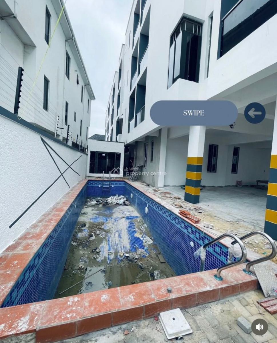 Newly Furnished Two Bedroom Flat with Swimming Pool & Gy, Ologolo, Lekki, Lagos, Flat / Apartment for Rent
