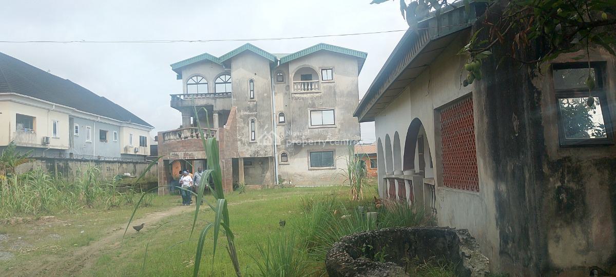 Massive 15 Rooms on 5 Plots of Land in Serene Estate, Marshy Hills Estate,akins, Before Okeira Bus Stop, Ajah, Lagos, Detached Duplex for Sale
