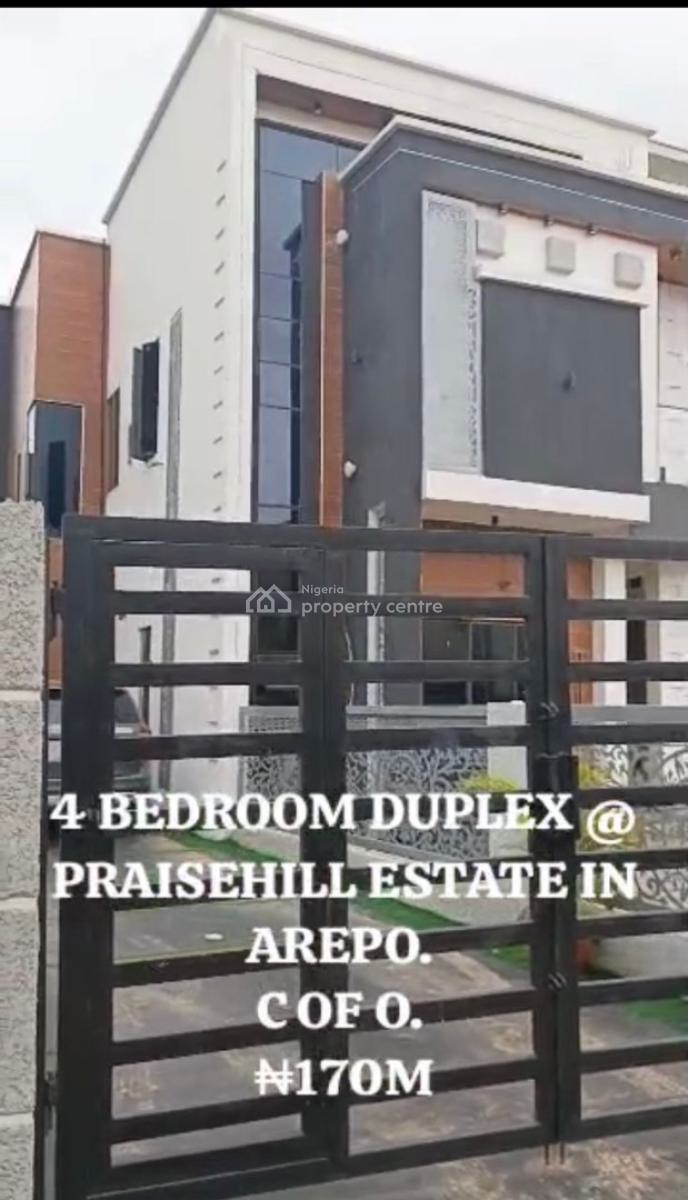 Luxury 4bedroom Duplex, Berger, Arepo, Ogun, Detached Duplex for Sale