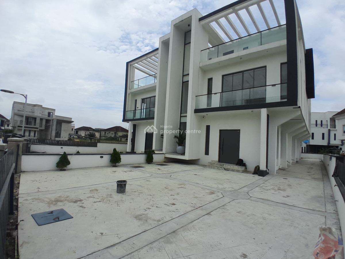 4 Bedroom Semi-detached Duplex with Bq, Pool and Roftop Terrace, Lake View Park 1 Estate By Vgc, Opposite Ikota Shooping Complex, Lekki, Lagos, Semi-detached Duplex for Sale