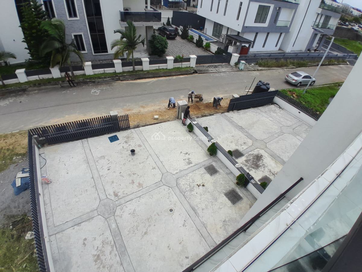 4 Bedroom Semi-detached Duplex with Bq, Pool and Roftop Terrace, Lake View Park 1 Estate By Vgc, Opposite Ikota Shooping Complex, Lekki, Lagos, Semi-detached Duplex for Sale