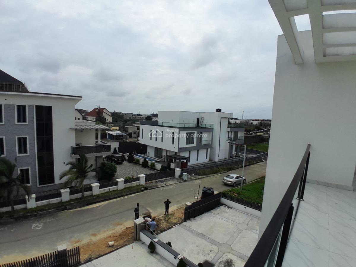 4 Bedroom Semi-detached Duplex with Bq, Pool and Roftop Terrace, Lake View Park 1 Estate By Vgc, Opposite Ikota Shooping Complex, Lekki, Lagos, Semi-detached Duplex for Sale