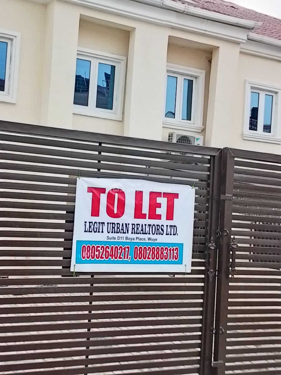 3 Bedrooms Terraced Duplex Plus Bq, Naf Valley Estate, Asokoro District, Abuja, Terraced Duplex for Rent