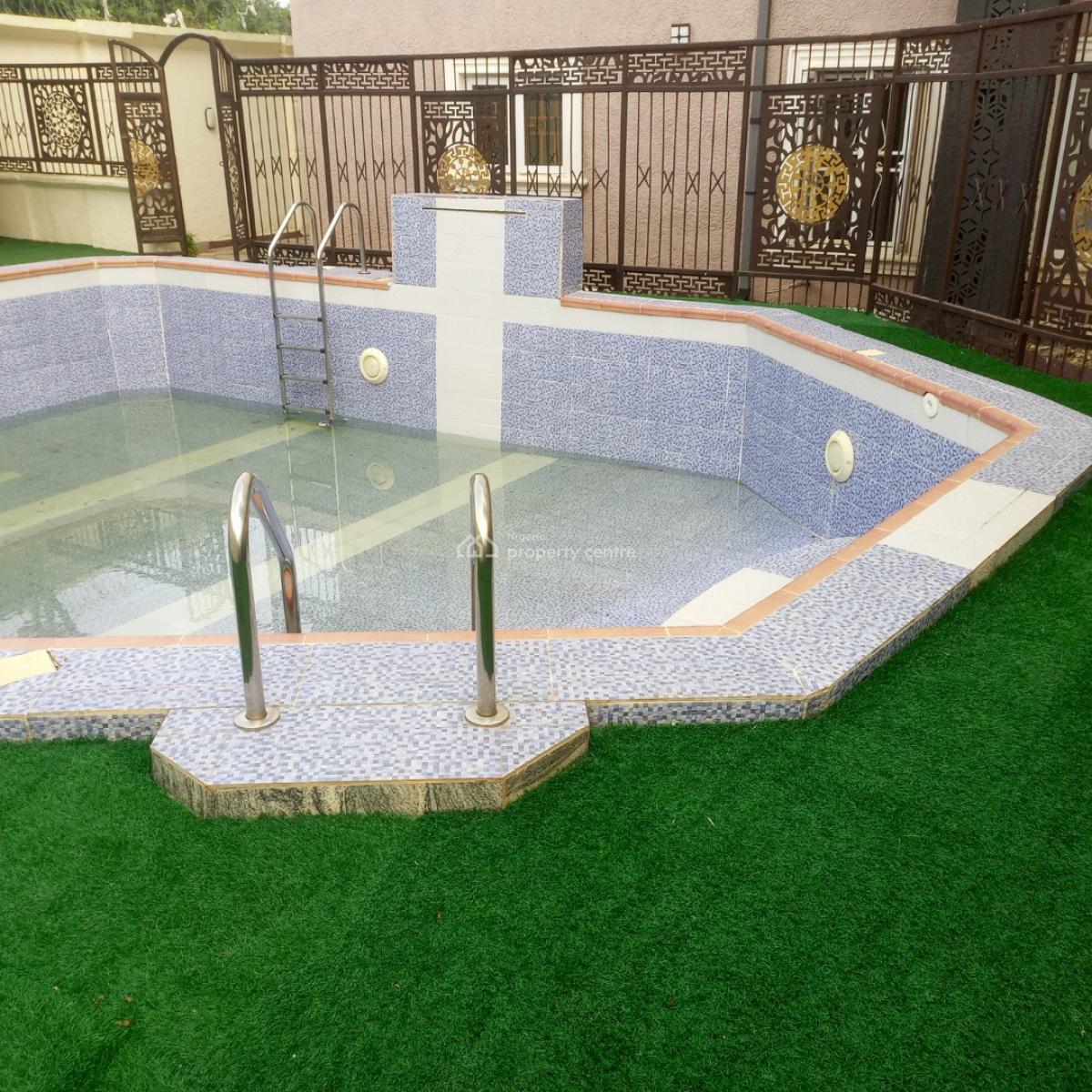 Luxury 4-bedroom Terrace Duplex (with Swimming Pool & Cameras), Life Camp, Abuja, Terraced Duplex for Rent
