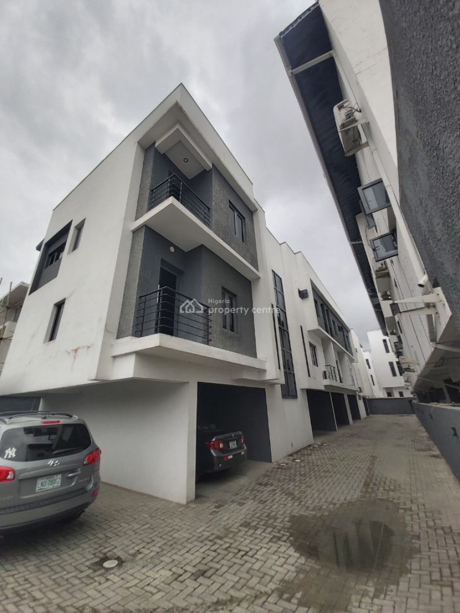 3 Bedroom Terrace with 1 Room Bq, Off Kusenla Road, Ikate, Lekki, Lagos, Terraced Duplex for Rent