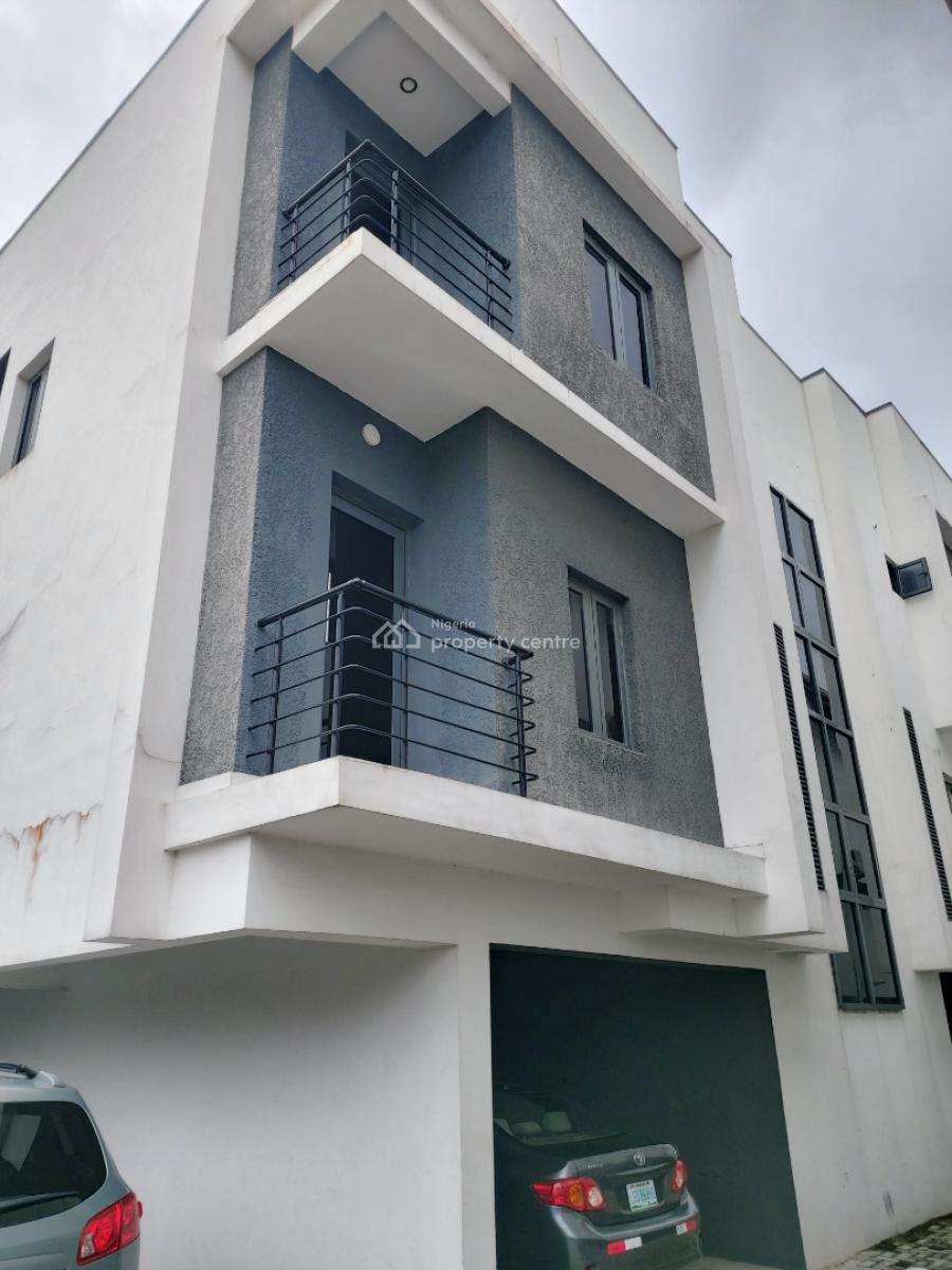 3 Bedroom Terrace with 1 Room Bq, Off Kusenla Road, Ikate, Lekki, Lagos, Terraced Duplex for Rent