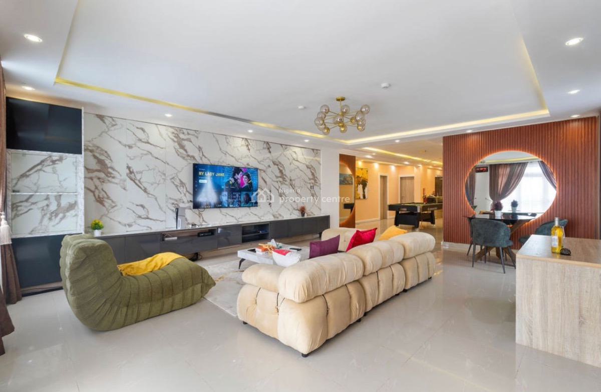 Waterfront 3 Bedroom Apartment with Swimming Pool, Ps5 and Snooker, Lekki Luxury Flats (llf) Off Admiralty Road, Lekki Phase 1, Lekki, Lagos, Flat / Apartment Short Let