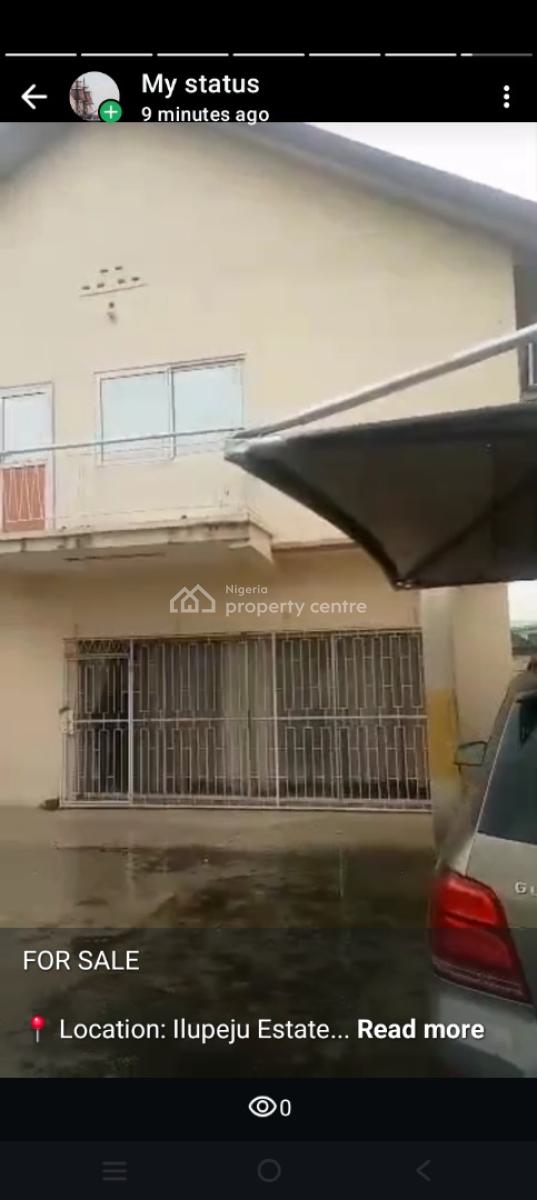 4 Bedroom Duplex with 2 Rooms Bq on a Land Size of 600sqm, Ilupeju Estate, Ilupeju, Lagos, Detached Duplex for Sale