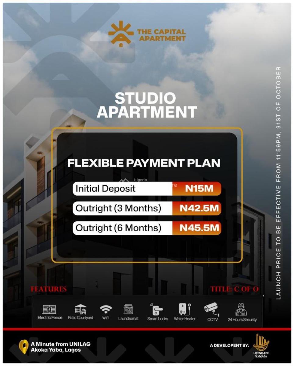 *the Capital Apartment*   a Cashflow Producing Assets and Investment L, Yaba, Akoka, Yaba, Lagos, Detached Duplex for Sale