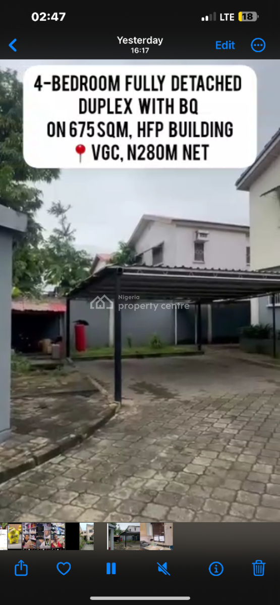 Spacious 4bedroom, Vgc, Lekki, Lagos, Semi-detached Duplex for Sale